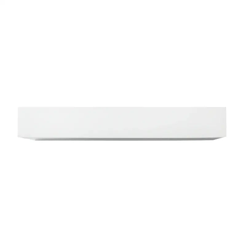 Set van 2 witte BukkitBow boekenplanken van MDF, 25x23cm en 30x23cm, maximale belasting 6kg, muurmontage, stijlvolle opbergruimte