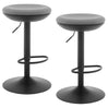 BukkitBow set van 2 verstelbare barkrukken met elastische stof, metalen frame en 360° draaibaar, ruimtebesparend design