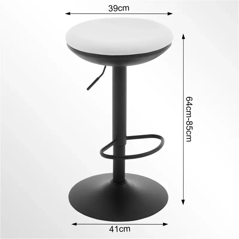 BukkitBow set van 2 verstelbare barkrukken met elastische stof en metalen frame, 360° draaibaar en ruimtebesparend