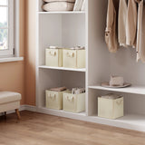 BukkitBow set van 3 opvouwbare stoffen opbergdozen voor kleding en speelgoed, flexibel en ruimtebesparend opbergoplossing