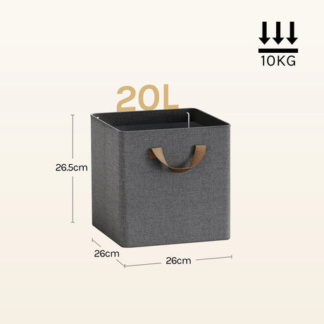BukkitBow set van 3 opvouwbare stoffen opbergdozen voor kleding en speelgoed, flexibel en ruimtebesparend opbergoplossing