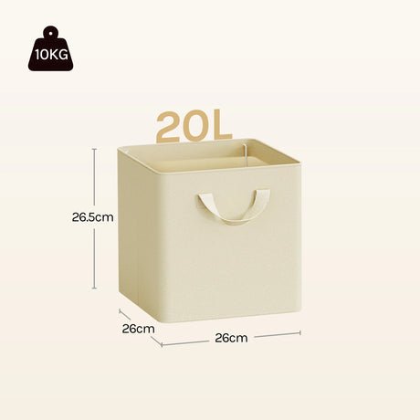 BukkitBow set van 3 of 5 opvouwbare stoffen opbergdozen voor kleding en speelgoed, flexibel en ruimtebesparend opbergmateriaal