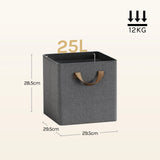 BukkitBow set van 3 of 5 opvouwbare stoffen opbergdozen voor kleding en speelgoed, flexibel en gemakkelijk op te vouwen.