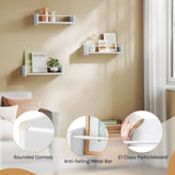 BukkitBow - Set van 3 Zwevende Wandplanken - Modern - Fotoplank - Wandrek voor Kinderkamer