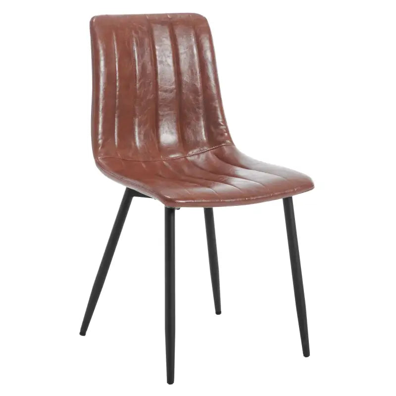 Set van 4 BukkitBow eetkamerstoelen met fluweel of leder, metalen poten en ergonomisch Scandinavisch design, perfect voor de eettafel.