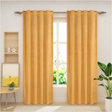 BukkitBow verduisteringsgordijn van polyester velours, 300g/m², in verschillende maten en kleuren, hangend voor raam.