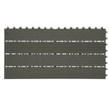 BukkitBow WPC terrasplanken set met 6 tegels van 30x60cm, plug-in systeem voor terrasdecoratie