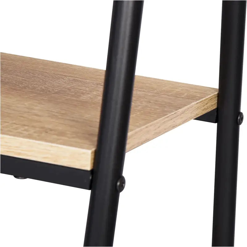 BukkitBow staande kapstok met opbergplanken, schoenenrek en zware kledingrail, 151x60x40cm, eenvoudig te monteren.