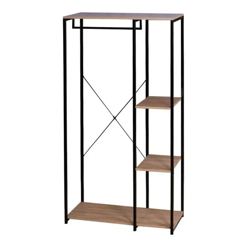 BukkitBow staande kapstok met planken, ophanghaak voor jassen en schoenenplank voor schoenen in modern interieur