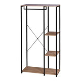 BukkitBow staande kapstok met planken, ophanghaak voor jassen en schoenenplank voor schoenen in modern interieur