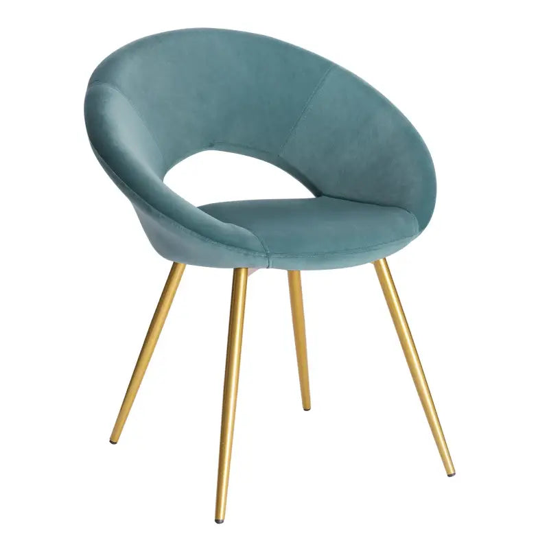 BukkitBow stijlvolle eetkamerstoel met comfortabel fluwelen bekleding en ergonomisch ontwerp, zithoogte 47 cm, veelzijdig gebruik.