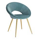 BukkitBow stijlvolle eetkamerstoel met comfortabel fluwelen bekleding en ergonomisch ontwerp, zithoogte 47 cm, veelzijdig gebruik.