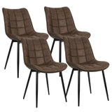 BukkitBow eetkamerstoel met kunstleren bekleding, metalen poten, in fluweel en linnen, afmetingen 85,5x46,5x40,5cm, 100kg draagvermogen