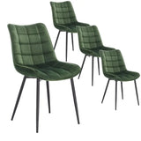 BukkitBow eetkamerstoel met kunstleren bekleding, metalen poten en fluwelen, linnen of stoffen bekleding, afmetingen 85,5x46,5x40,5cm.