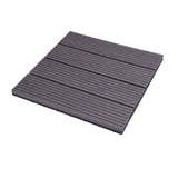 Set van 11 BukkitBow terrasplanken in houtlook, 30x30cm, snel klik-systeem, diverse kleuren voor tuinvlonder en terras.