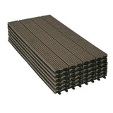 Set van 6 BukkitBow terrasplanken met houtlook, snel klik systeem, diverse kleuren, 30x60cm voor 1m² vlonder of terras.