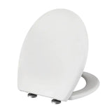 BukkitBow toiletbril met softclose, ovale antibacteriële toiletzitting, comfortabel en hygiënisch voor een luxe badkamer.