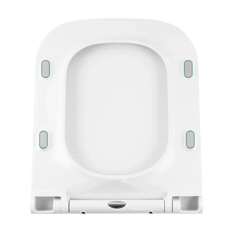 BukkitBow toiletbril met softclose, vierkante antbacteriële toiletzitting, premium toiletbril met antibacteriële coating en zachte sluiting