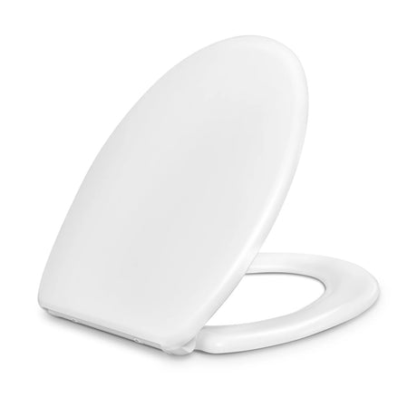 BukkitBow toiletbril met softclose, snelle demontage voor schoonmaak, krasbestendig en hygiënisch, zichtbaar op de afbeelding.