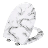 Toiletbril van BukkitBow met softclose en antibacteriële print, comfortabel en hygiënisch toiletzitting met modern design.