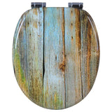 BukkitBow toiletbril met softclose en antibacteriële coating, printontwerp, geschikt voor toiletzitting, hygiënisch en comfortabel.