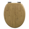 BukkitBow toiletbril met softclose en print, antibacterieel toiletzitting, comfortabele en hygiënische badkameraccessoire