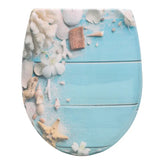 Toiletbril van BukkitBow met softclose, antibacteriële toiletzitting met print, comfortabel en hygiënisch design, V3-model