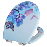 Toiletbril BukkitBow met Softclose en print, antibacterieel toiletzitting met zachte sluiting, geschikt voor comfortabel gebruik.