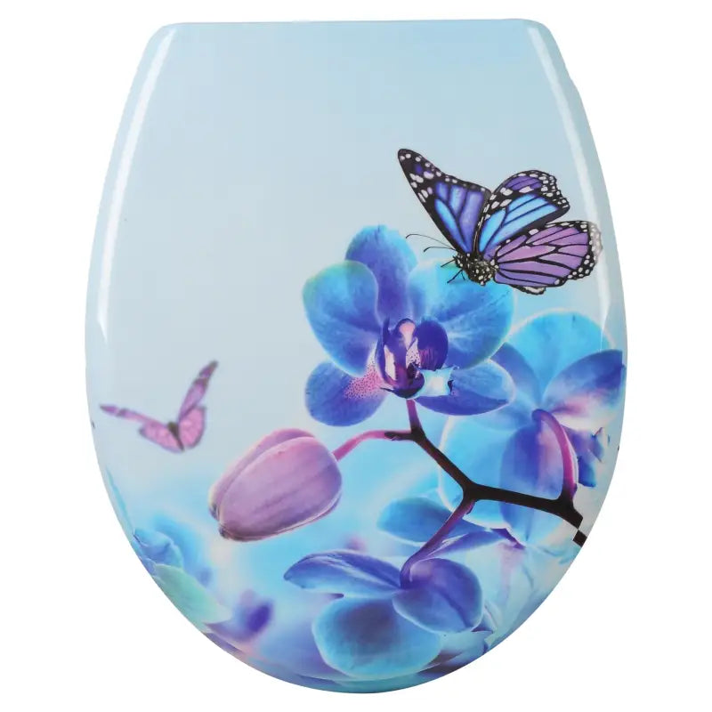 Toiletbril van BukkitBow met softclose, antibacterieel toiletzitting met print, moderne design en comfortabele sluiting.