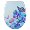 Toiletbril van BukkitBow met softclose, antibacterieel toiletzitting met print, moderne design en comfortabele sluiting.