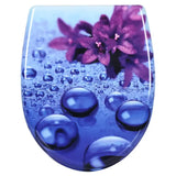 Toiletbril van BukkitBow met softclose en antibacteriële coating, met print, geschikt voor toiletzitting, model V4