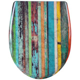 Toiletbril van BukkitBow met Softclose, antibacterieel, met print, geschikt voor toiletzitting, moderne en comfortabele toiletaccessoire
