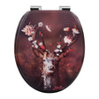BukkitBow toiletbril met softclose, waterafstotend en antibacterieel, met print, geschikt voor toiletzitting.