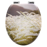 Toiletbril van BukkitBow met softclose, waterafstotend en antibacterieel, met print design, geschikt voor toiletzitting.