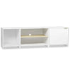 BukkitBow tv-kast met opbergruimte, modern Scandinavisch ontwerp, stevig MDF hout, 160x45x39cm, 3-in-1 modulair ontwerp.