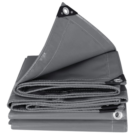 BukkitBow universeel PVC afdekzeil met gegalvaniseerde oogjes, UV-bestendig en waterdicht voor bescherming van objecten