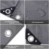 BukkitBow universeel PVC afdekzeil met gegalvaniseerde oogjes, UV-bestendig, waterdicht en geschikt voor bescherming van objecten
