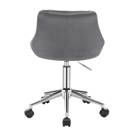 BukkitBow velvet bureaustoel voor kinderen, ergonomisch, hoogte verstelbaar, zachte fluwelen stof, geschikt voor studie en ontspanning