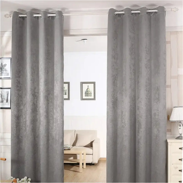 Set van 2 verduisterende gordijnen van BukkitBow, 100% polyester met damast look en dikke kwaliteit in diverse maten