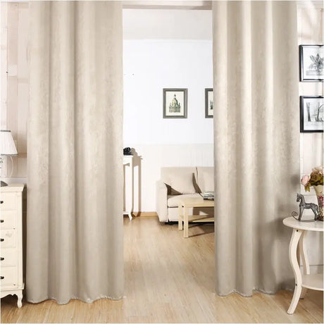 BukkitBow verduisterende gordijnen van 100% polyester met damast look, dik en isolerend, set van 2 in verschillende maten