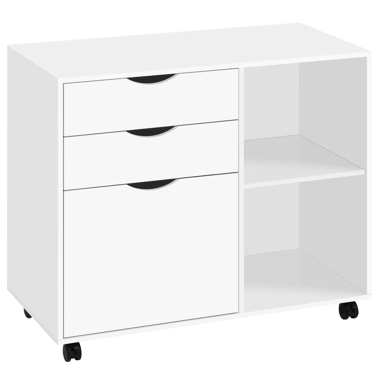 BukkitBow - Verrijdbaar Ladekastje met Hangmappenlade en 3 Laden - Archiefkast