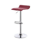 BukkitBow verstelbare barkruk met kunstlederen zitting, chroom stalen frame, 62-84 cm hoog en 360° draaibaar.
