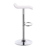 BukkitBow verstelbare barkruk met kunstlederen zitting, chroom stalen frame, 62-84 cm hoog en 360° draaibaar