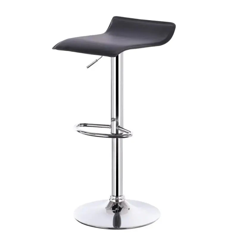 BukkitBow verstelbare barkruk met kunstlederen zitting, chroom stalen frame, 62-84 cm hoog en 360° draaibaar.
