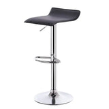 BukkitBow verstelbare barkruk met kunstlederen zitting, chroom stalen frame, 62-84 cm hoog en 360° draaibaar.