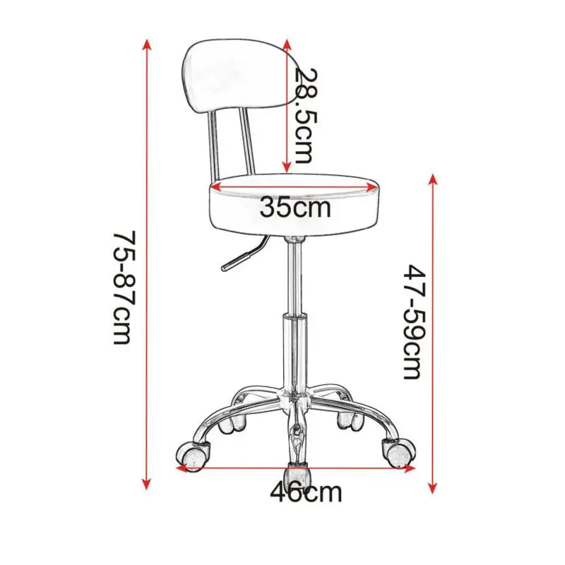 BukkitBow verstelbare kunstleren bureaustoel met verchroomd stalen frame, ergonomisch ontwerp en 360° draaibaar, max 100kg draagvermogen