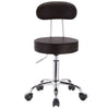 BukkitBow verstelbare kunstleren bureaustoel met verchroomd stalen frame, ergonomisch design en 360° draaibaar, tot 100 kg draagvermogen
