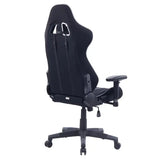 BukkitBow verstelbare racing gamingstoel met synthetisch leer of stof, ergonomisch ontwerp, tot 120 kg, hoogte 127-135 cm