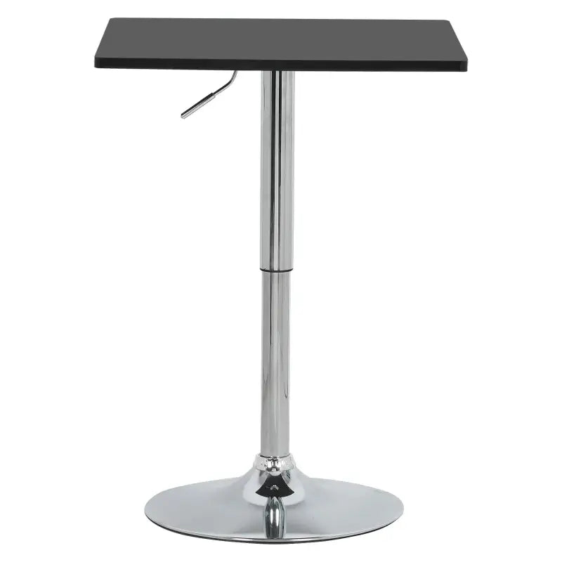 Vierkante verstelbare bartafel van BukkitBow, zwart of wit, met 60cm diameter, geschikt voor bar of eiland.