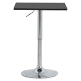Vierkante verstelbare bartafel van BukkitBow, zwart of wit, met 60cm diameter, geschikt voor bar of eiland.